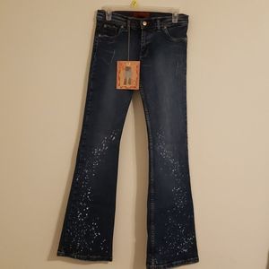 Jean Gato blue one, Gatopardo jeans NWT.